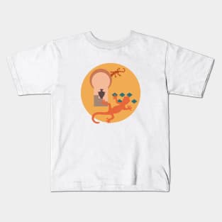 Lizard gecko oasis desert Kids T-Shirt